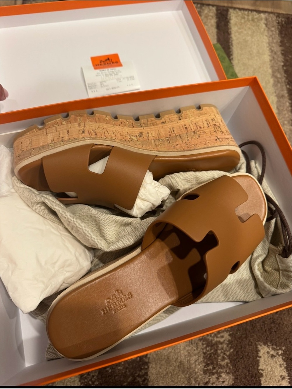 Hermes Eze Wedge Shoes. - Picture 3 of 9